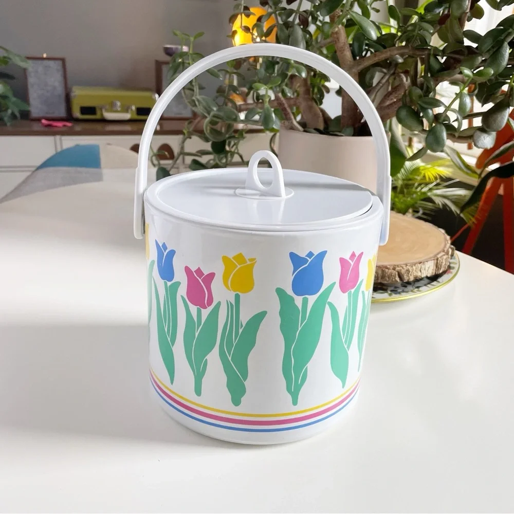 Vintage 70’s Retro Tulip Ice Bucket